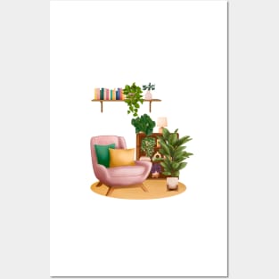 House plants collection 40.8 Posters and Art